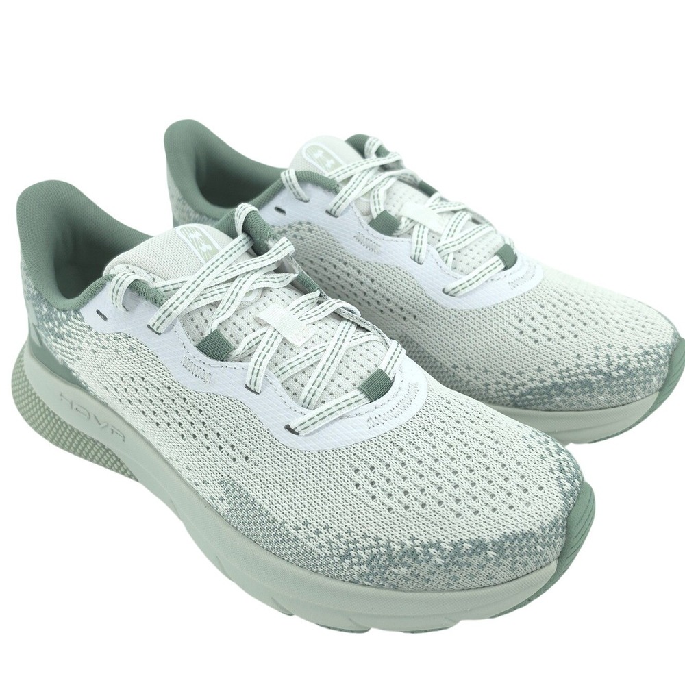 Under Armour Womens HOVR Turbulence 2 Mesh White Green size 6.5 Running‎ Shoes